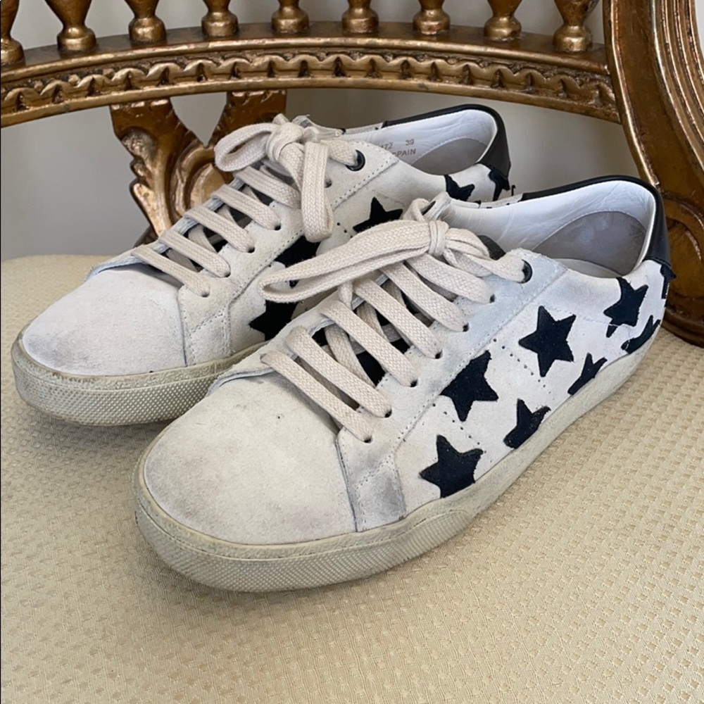 Saint Laurent Suede Court sneakers